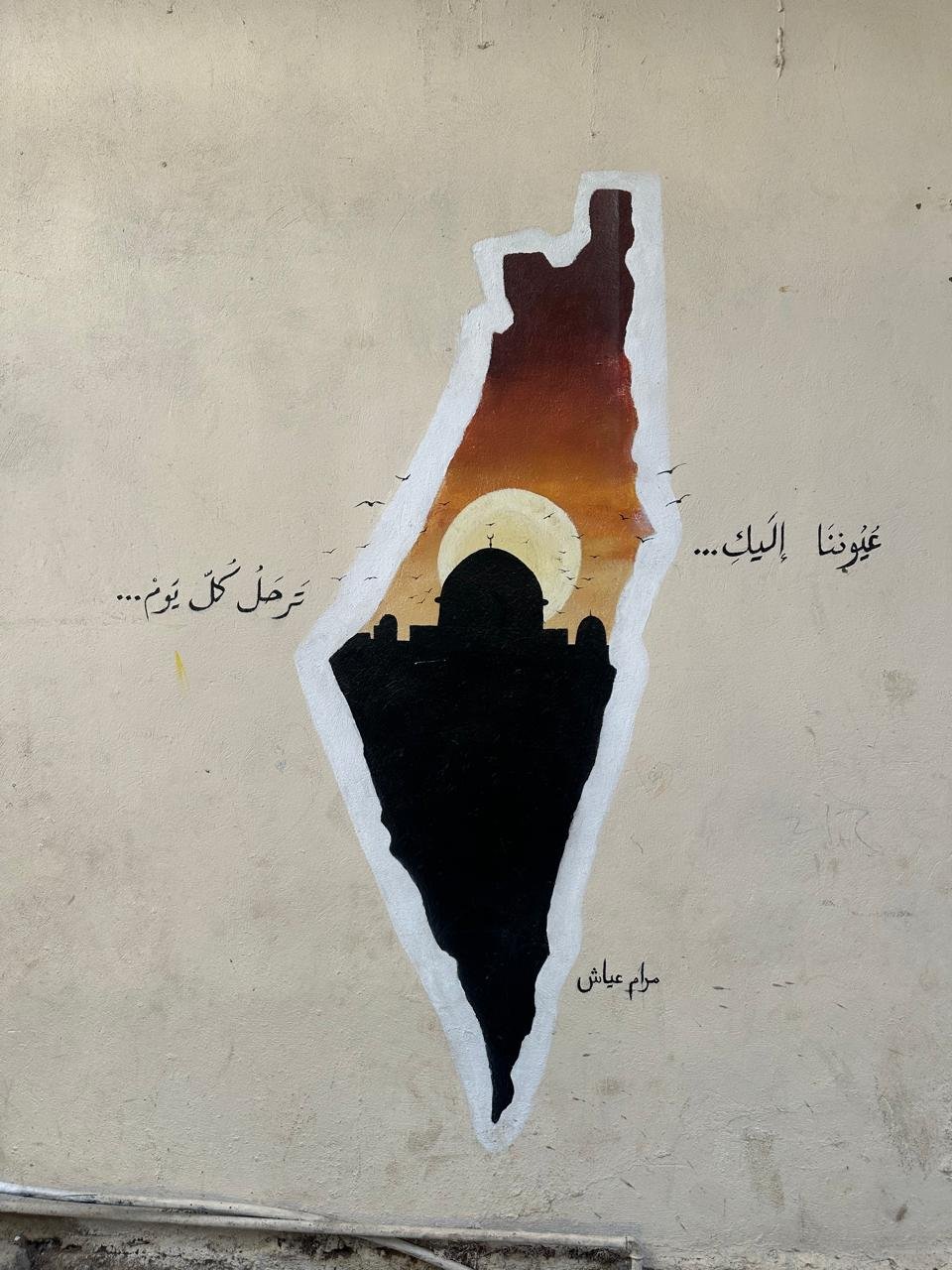 جداريات في مخيم البداوي بعدسة جنين القاضي