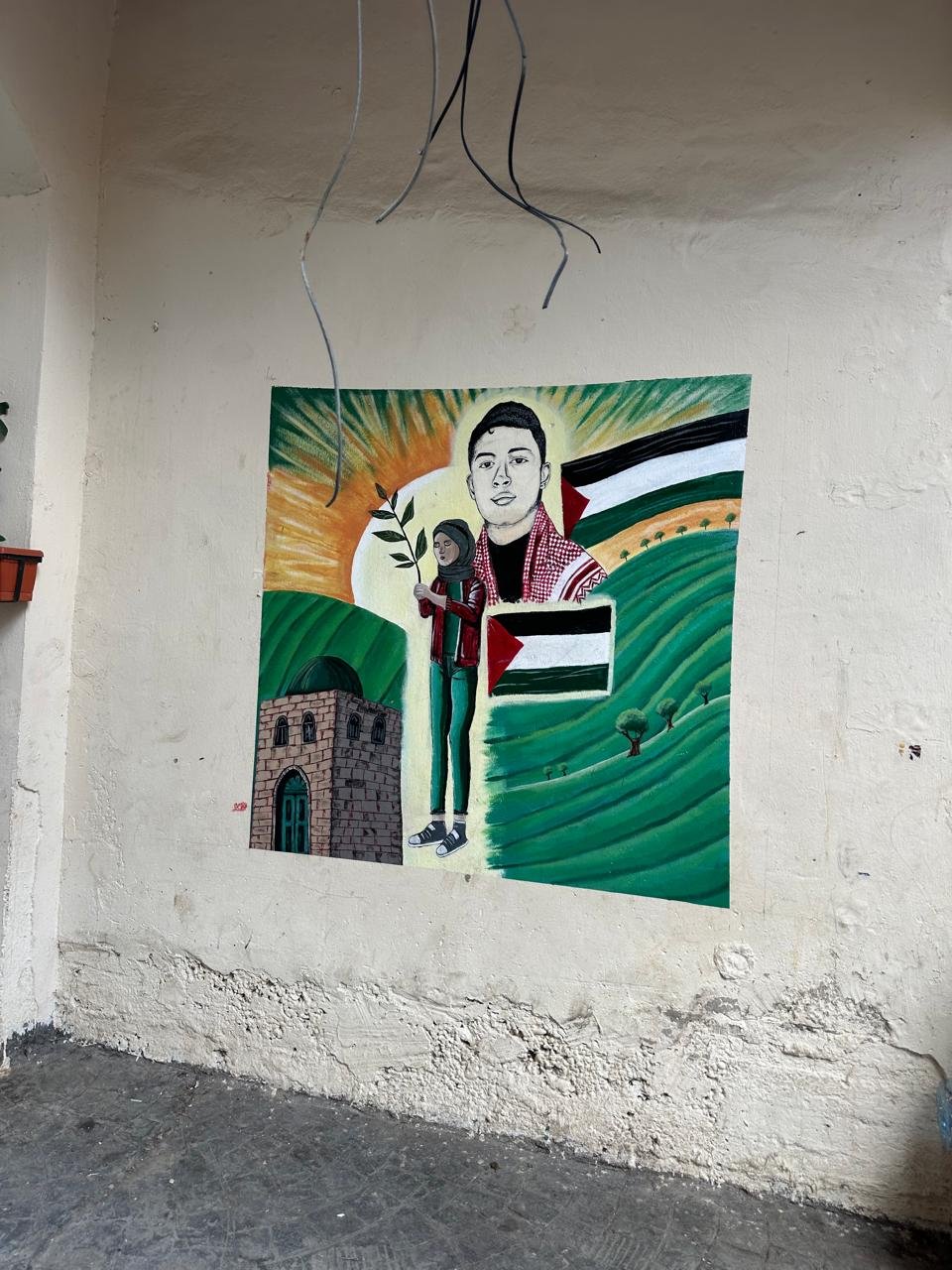 جداريات في مخيم البداوي بعدسة جنين القاضي