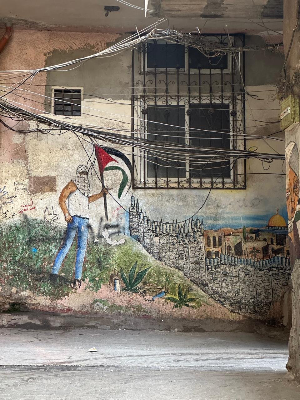 جداريات في مخيم البداوي بعدسة جنين القاضي