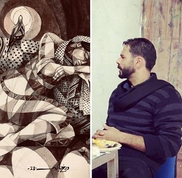 الفنان الفلسطيني وديع خالد / مخيم العروب