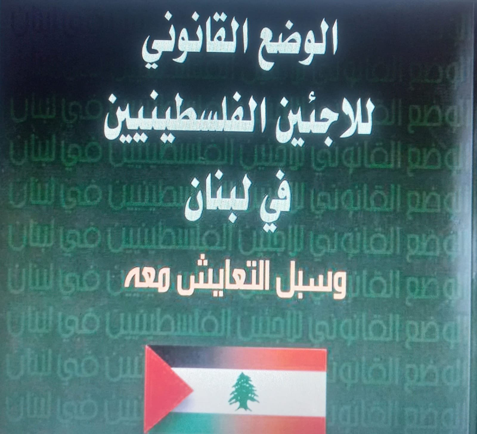 الوضع القانوني للاجئين الفلسطينيين في لبنان وسبل التعايش معه
