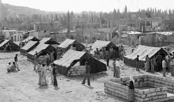 مخيم البقعة عام 1970