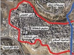 خريطة مخيم شعفاط / القدس