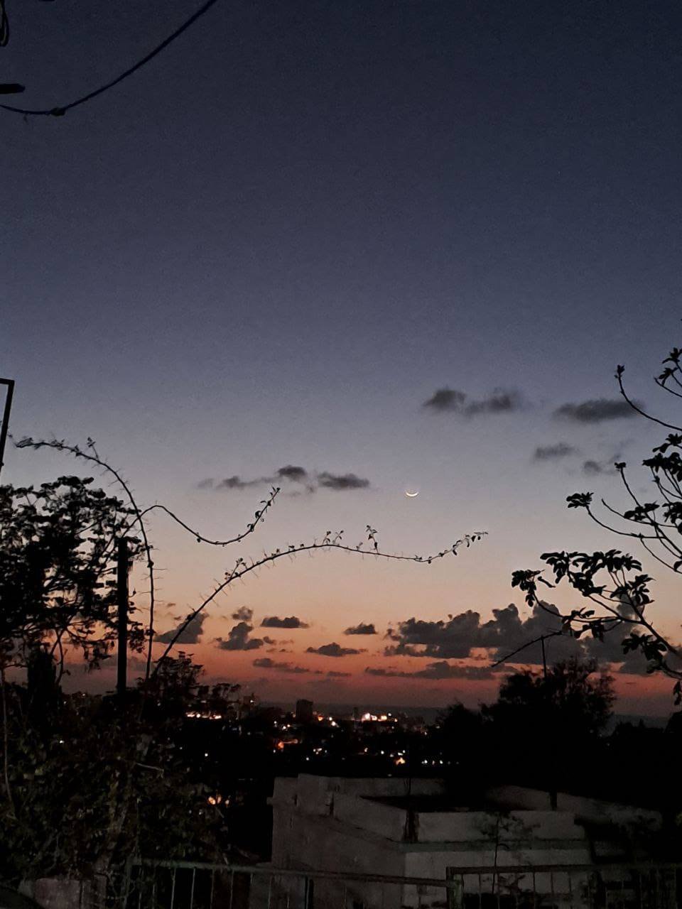 هلال شوال من مخيم برج الشمالي