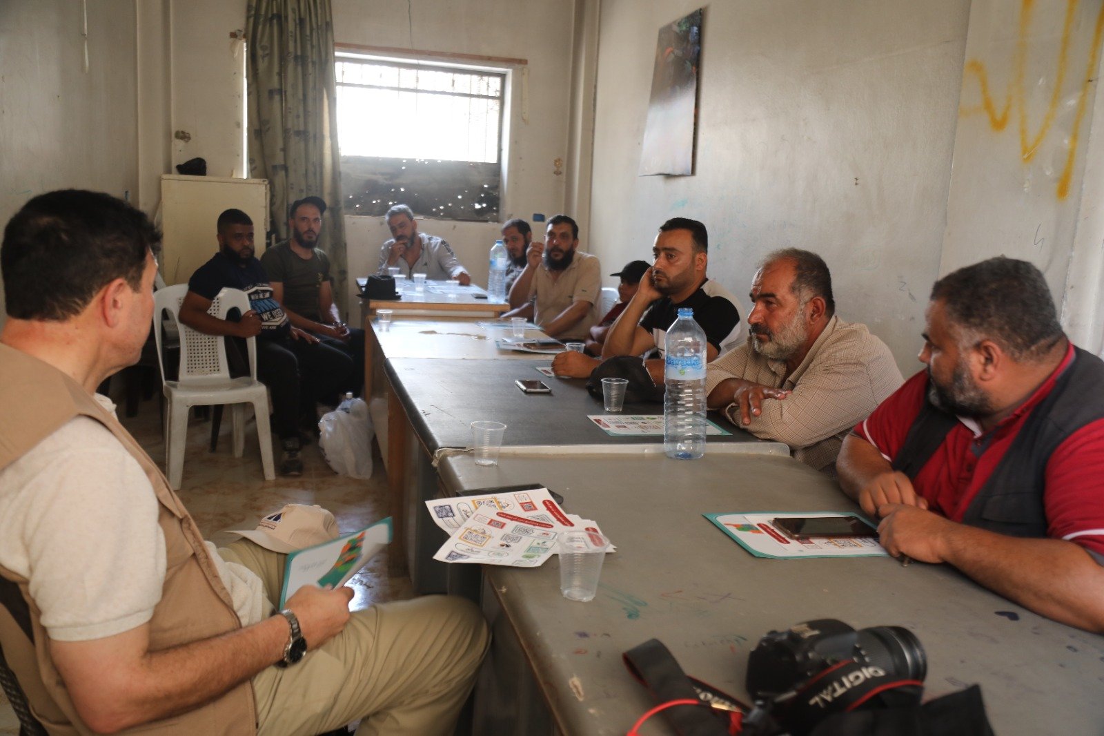 زيارة لجنة التنمية في مخيم درعا