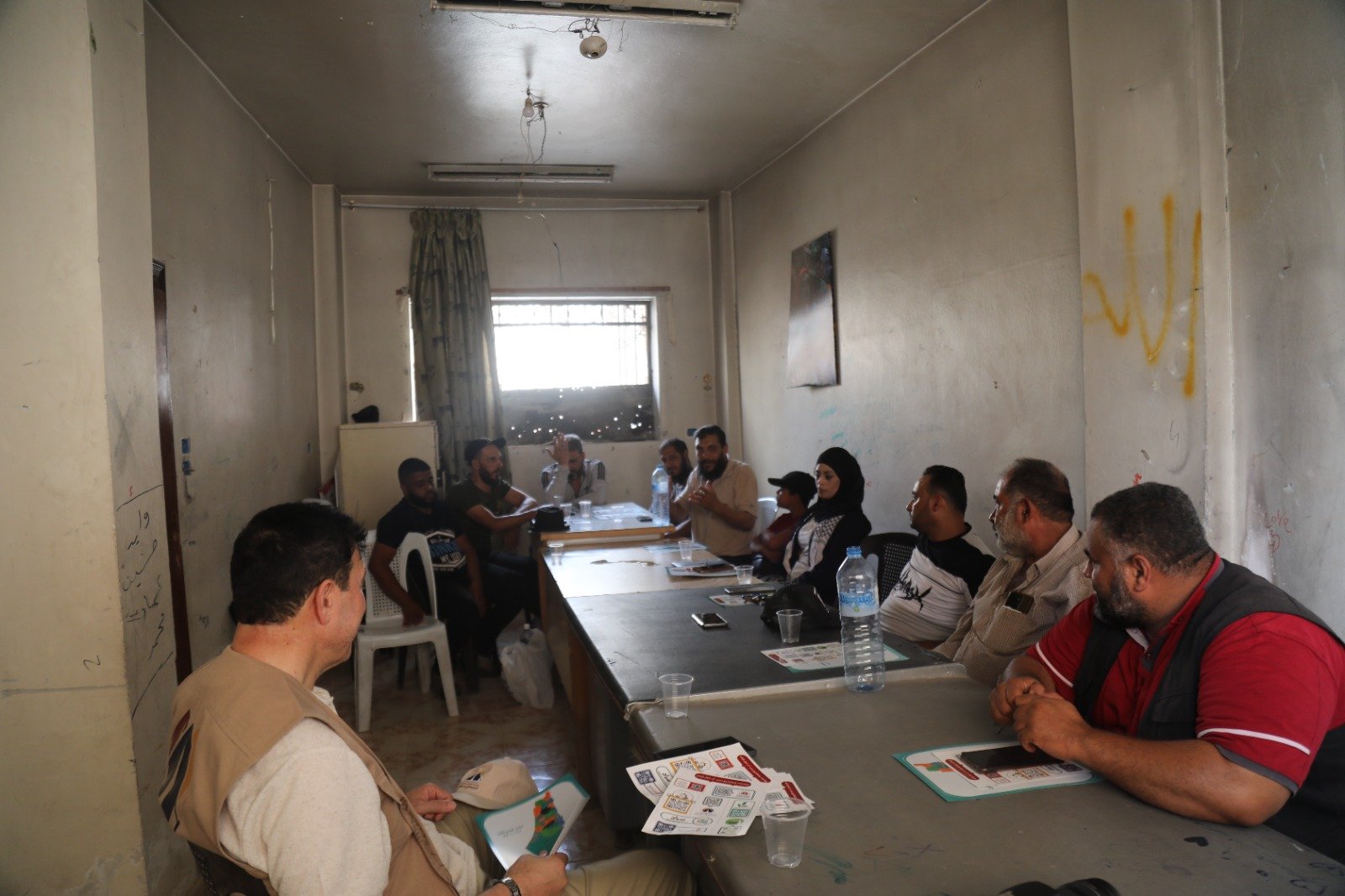 زيارة لجنة التنمية في مخيم درعا